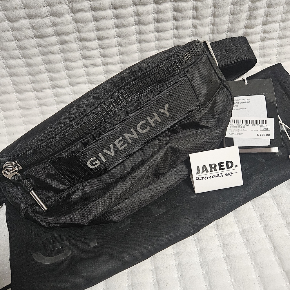 Givenchy Black Belt Bag Sleek Modern Design